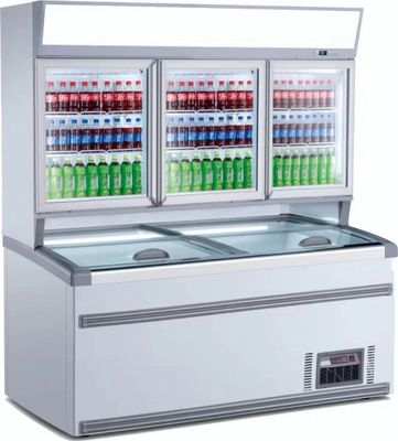 Frozen Foods Sliding Door Restaurants Commercial Display Freezer