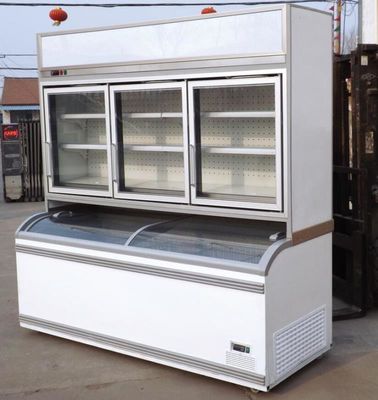 Frozen Foods Sliding Door Restaurants Commercial Display Freezer