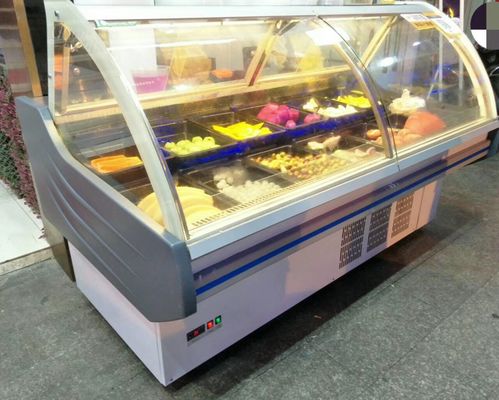 Air Cooling Delicatessen Supermarket Meat Display Freezer