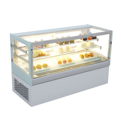 چیلر صفحه نمایش کیک کشویی شیشه ای 130L کشویی